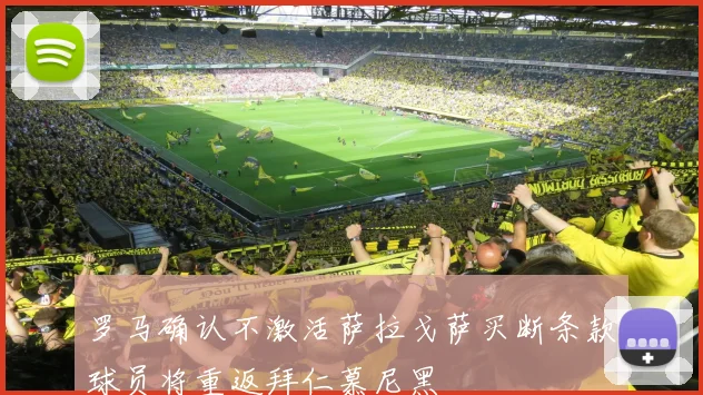 罗马确认不激活萨拉戈萨买断条款球员将重返拜仁慕尼黑